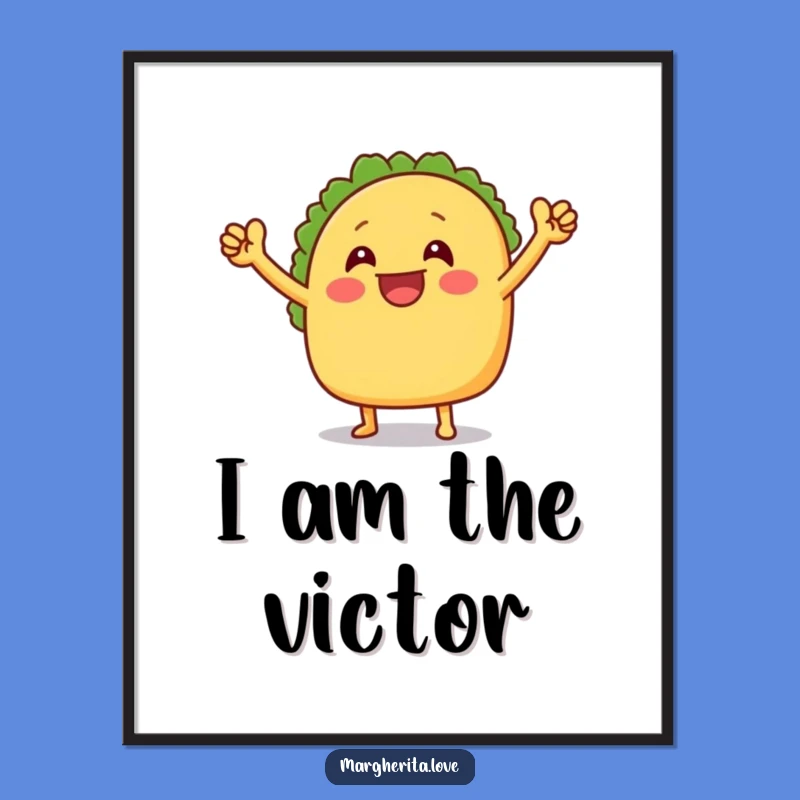 Funny Taco Victory Dance Digital Art - Instant Joyful Decor
