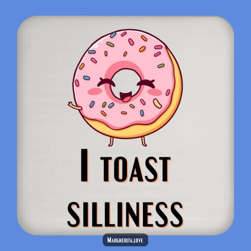 Funny Winking Donut Coaster - Protect Surfaces with Sweet Charm