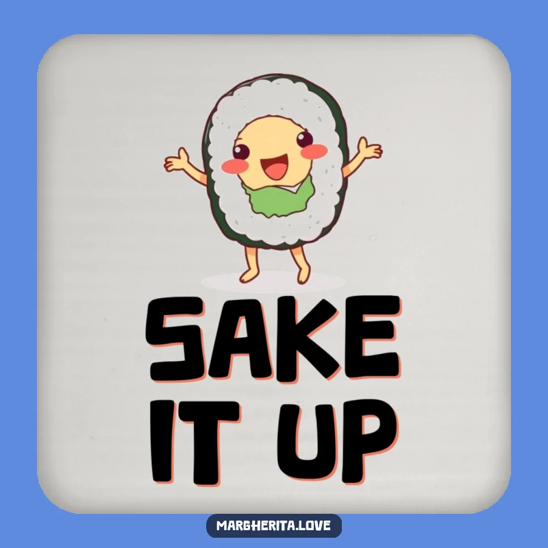 Funny Sushi Dancer Coaster - Protect Surfaces with Foodie Fun