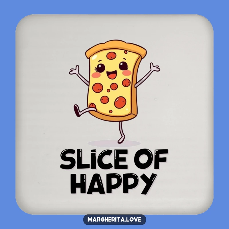 Funny Pizza Cartwheel Coaster: Protect Surfaces with Foodie Charm, Funny Gift