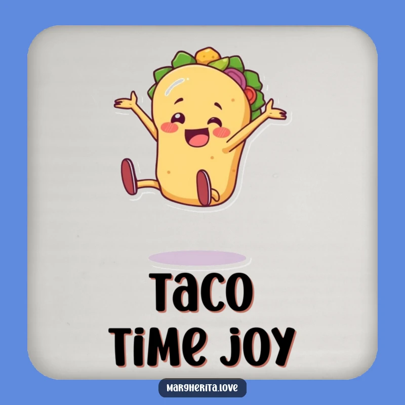 Funny Taco Coasters (Set of 4): Cartwheel Protection - Unique Fiesta Gift