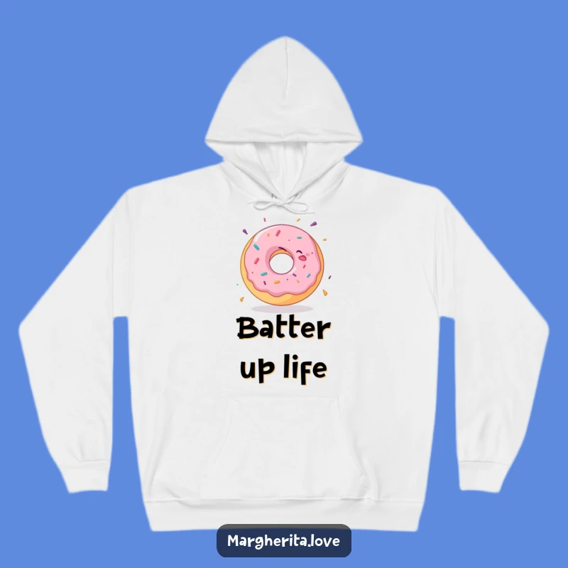 Cozy Funny Donut Hoodie: Stay warm and happy with a spinning donut!