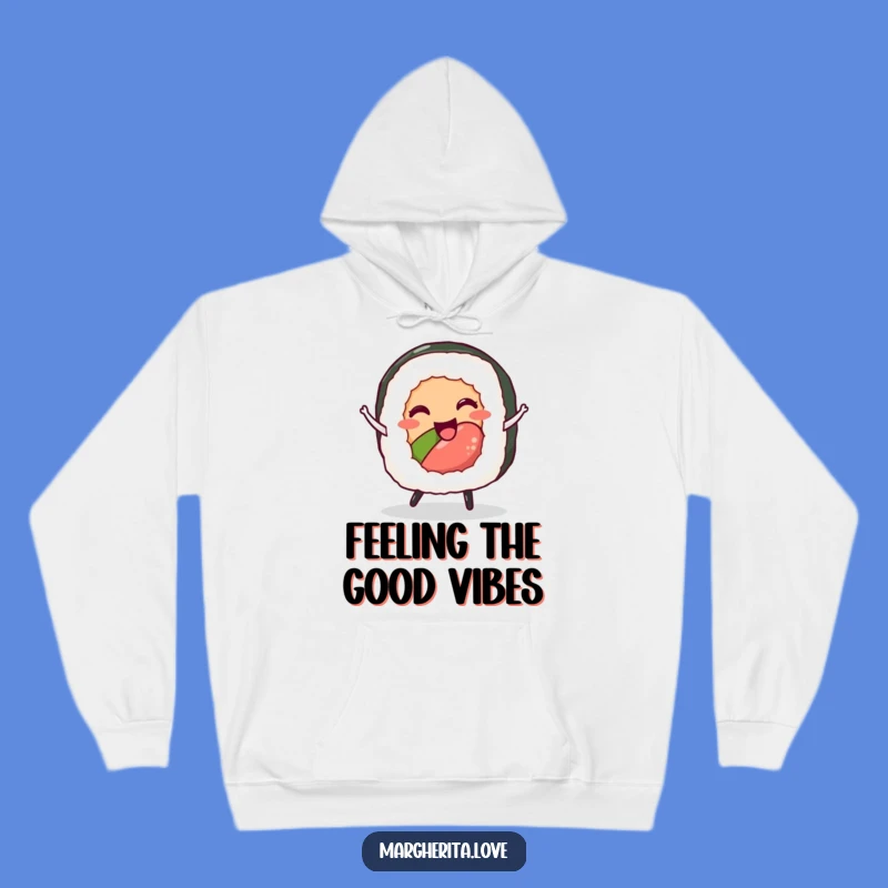 Cozy Funny Sushi Roll Dance Hoodie: Warm and Humorous Winter Wear
