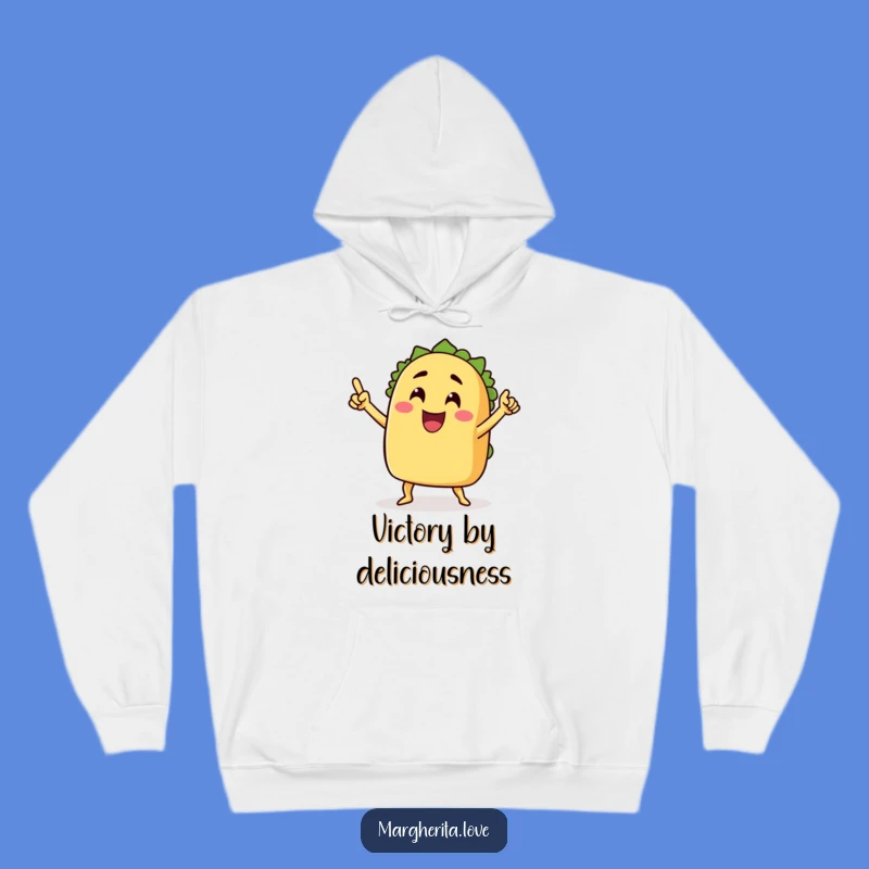 Cozy Funny Taco Victory Dance Hoodie - Warm & Festive Comfort!