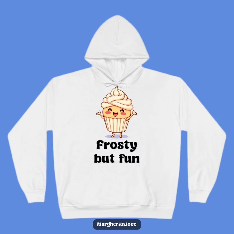 Funny Cupcake Hoodie: Jigging Frosting Character, Cozy and Cheerful Outerwear