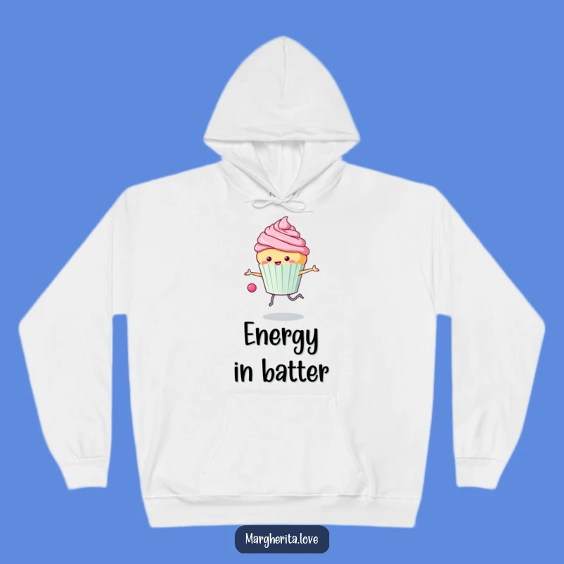 Funny Cupcake Skipping Hoodie: Cozy Up with this Sweet Treat's Frosted Fun