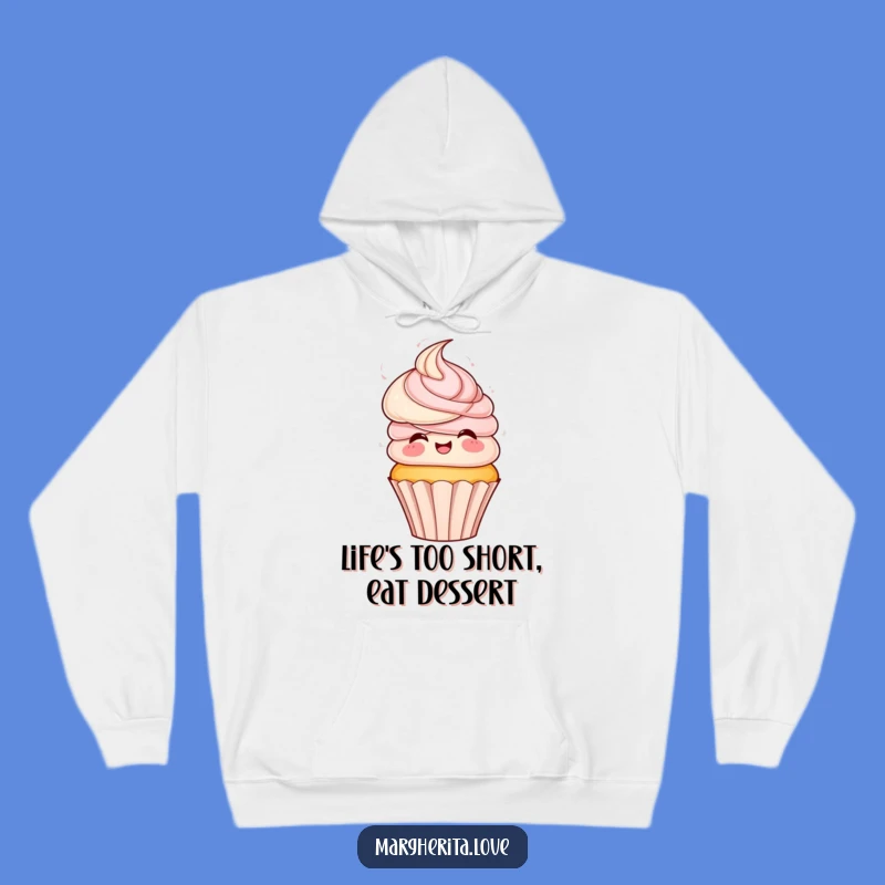 Funny Cupcake Spin Hoodie - Cozy & Playful Frosting Hair Sweatshirt