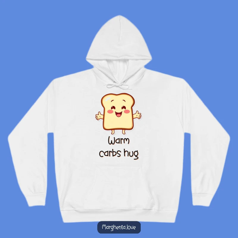 Funny Hugging Toast Hoodie: Cozy Cartoon Comfort for Ultimate Cheerful Vibes