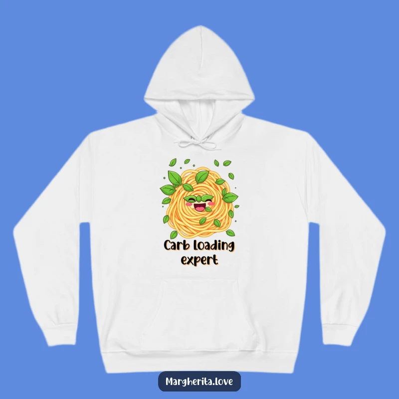 Funny Pasta Swirl Juggling Basil Hoodie - Cozy Comedic Comfort Gift