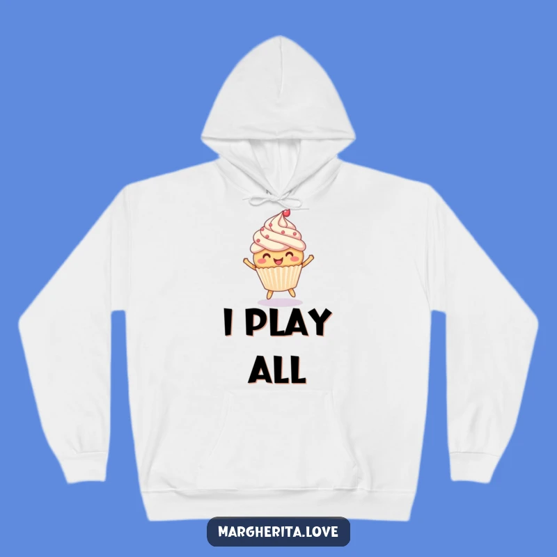 Funny Cupcake Frolic Hoodie - Cozy Comfort with a Playful Twist
