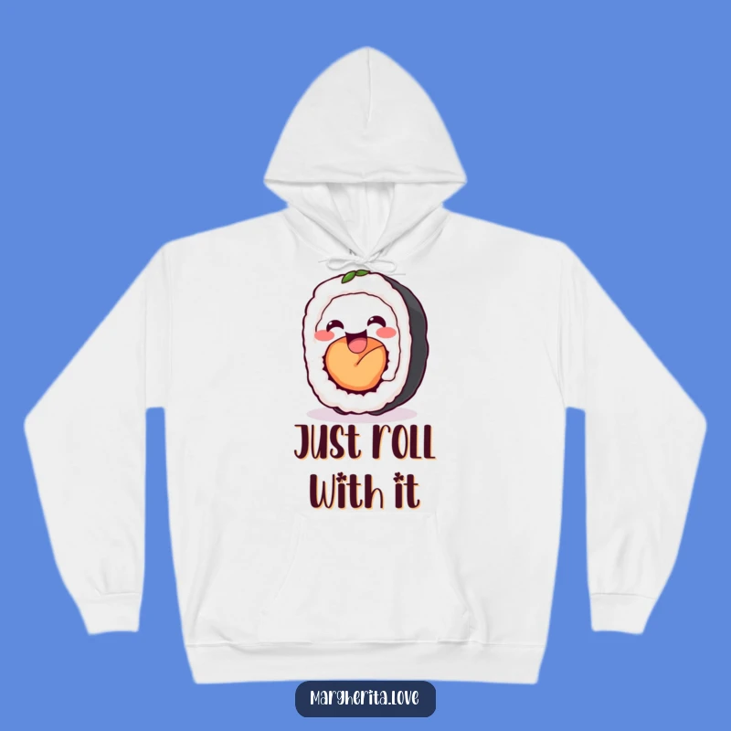 Funny Sushi Roll Wiggle Hoodie: Cozy Up in Comfort and This Hilarious Foodie Favorite!