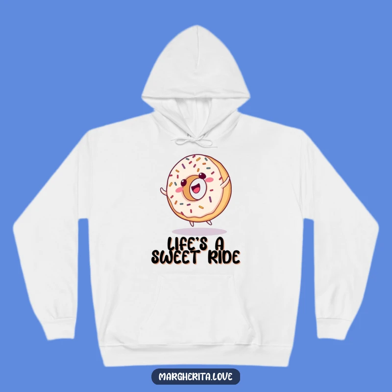 Funny Donut Cartwheel Hoodie - Cozy & Giggling Sprinkles Sweatshirt