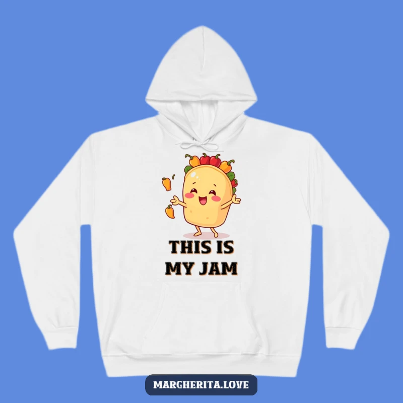 Funny Taco Juggling Peppers Hoodie: Cozy and Hilarious Gift for Foodies