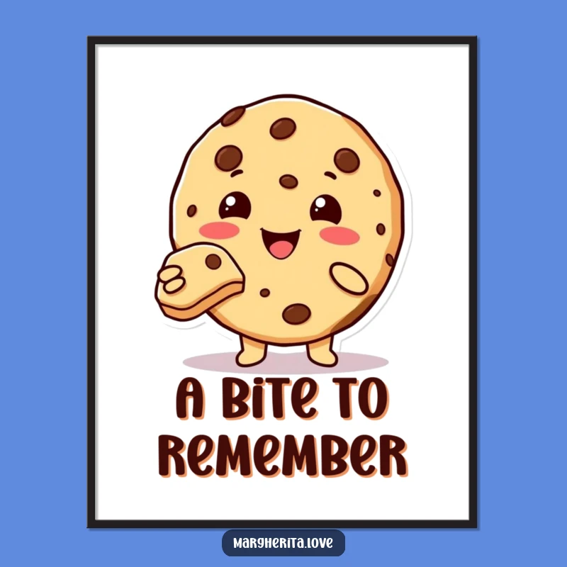 Free Printable Wall Art: Adorable Cookie Offering Sweetness, Fun Downloadable Decor