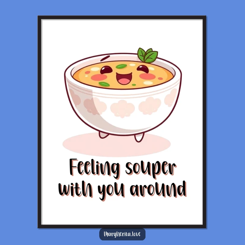 Free Printable Wall Art: Skipping Soup Funny Humorous Downloadable Decor
