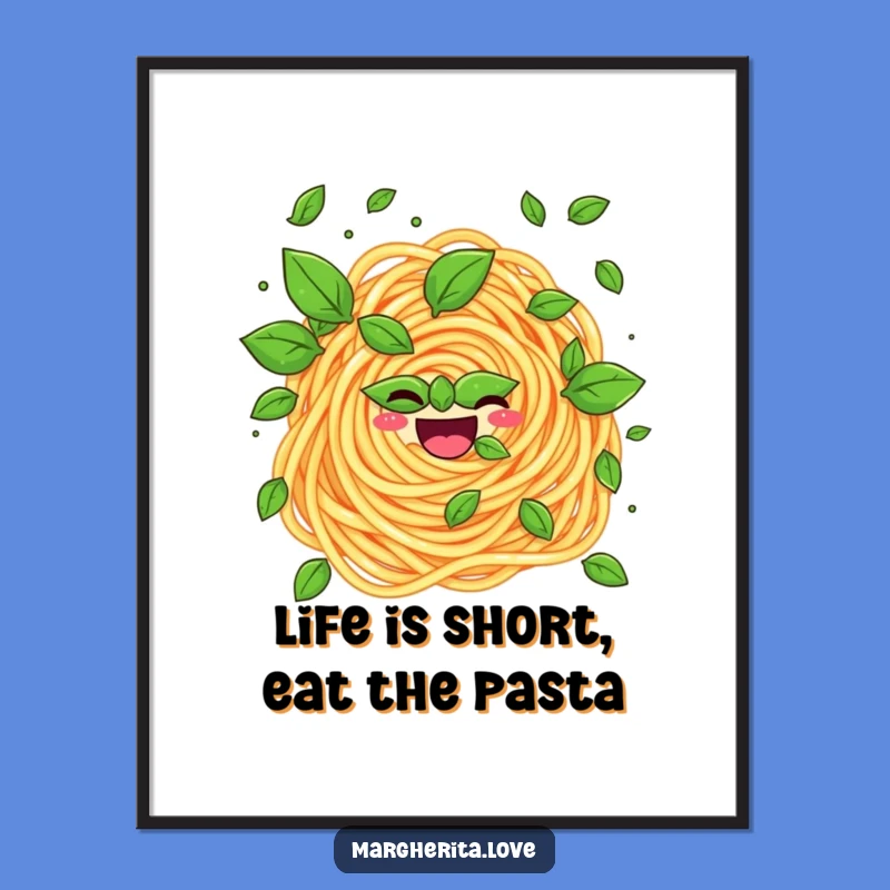 Funny Free Printable Wall Art: Juggling Pasta Swirl, Quirky Downloadable Decor for Kitchens!