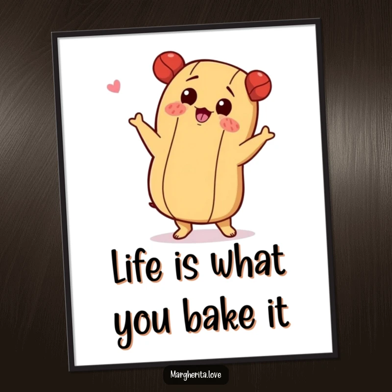 Funny Free Printable Wall Art: A hot dog doing a comical shimmy, a vibrant and fun piece of downloadable art.