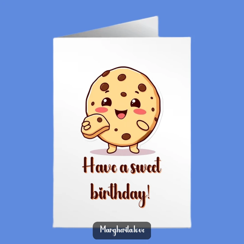 Free Printable Birthday Card: Cute Cookie's Sweet Bite Offer, Downloadable Gift