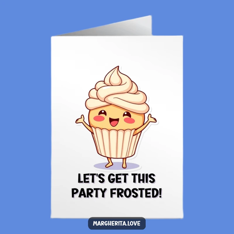 Free Printable Birthday Card: Joyful Cupcake Jig, Frosting Fun, Downloadable Gift