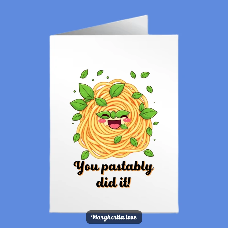 Free Printable Congrats Card: Hilarious Juggling Pasta, Perfect Celebration Downloadable Gift!
