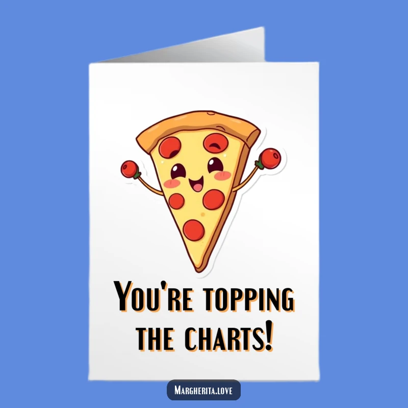 Free Printable Congrats Card: Pizza's Pepperoni Triumph!