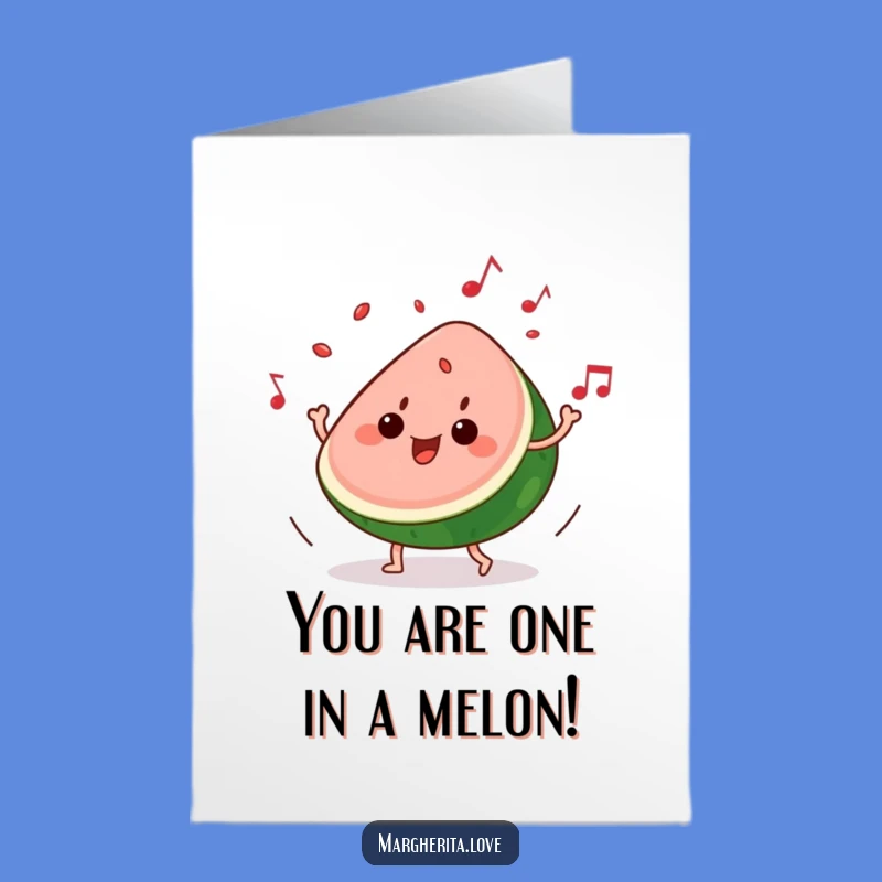 Free Printable Congratulations Card: Watermelon Jam Session - Funny Downloadable Gift