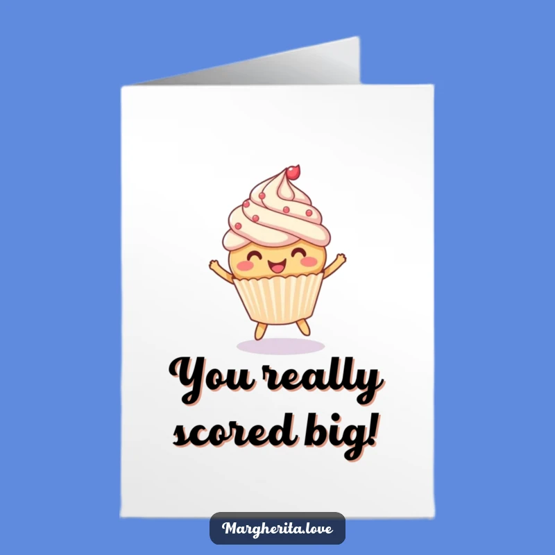 Free Printable Cupcake Congrats Card: Joyful Downloadable for Sweet Success