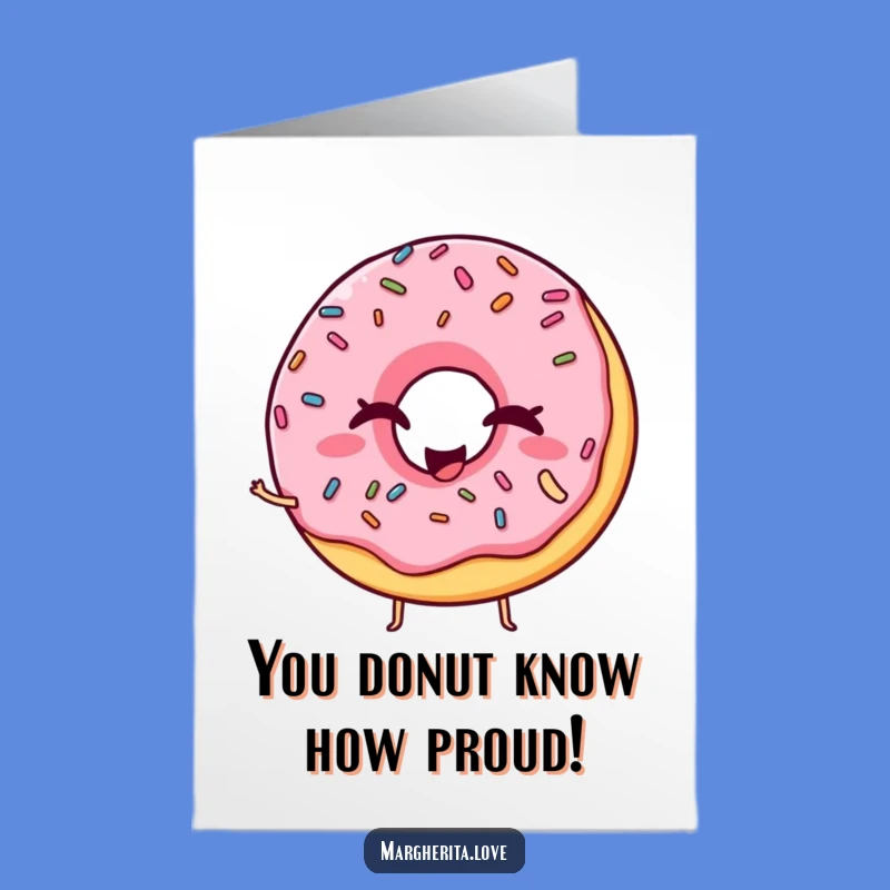 Free Printable Donut Congrats Card: Witty Downloadable for Sweet Victories