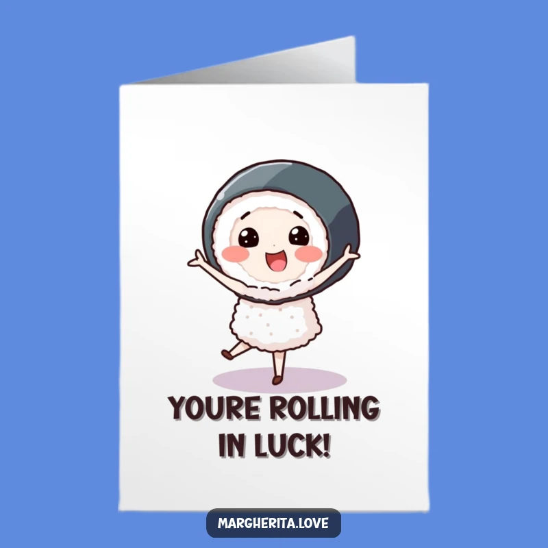 Free Printable Sushi Pirouette Congrats Card - Funny Downloadable DIY Gift