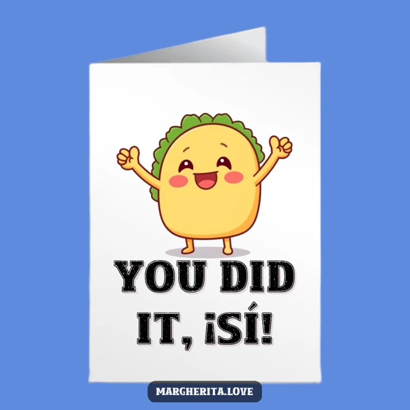 Free Printable Taco Congrats Card: Hilarious Downloadable for Winning Moments