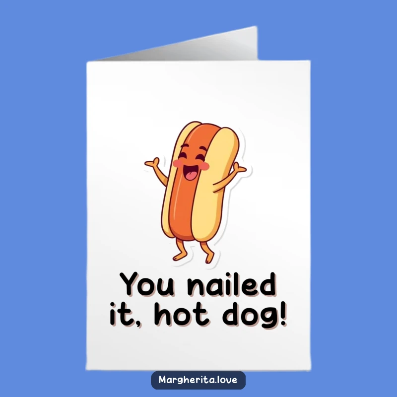Free Printable Hot Dog Jig Congratulations Card - Funny Downloadable Gift