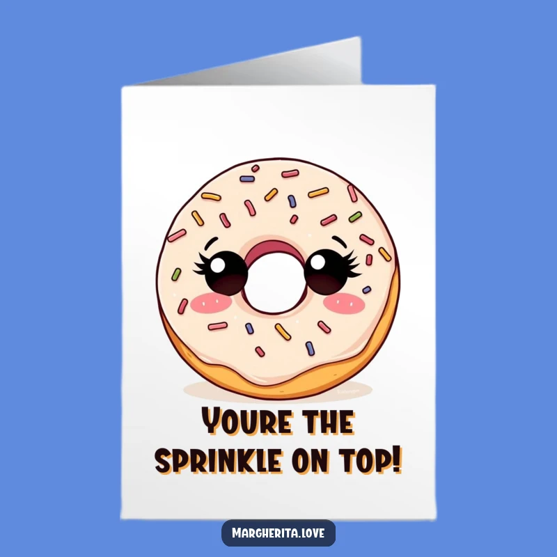 Free Printable Congrats Card: Curious Doughnut Funny Downloadable for Sweet Success