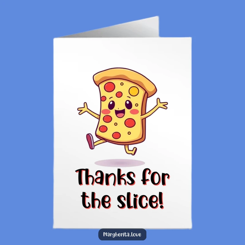 Free Printable Pizza Dance Thank You Card: Cheerful Downloadable Appreciation