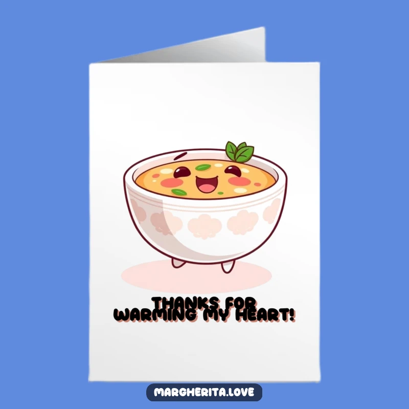 Free Printable Thank You Card: Skipping Soup Funny Downloadable Gift