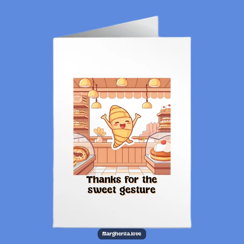 Free Printable Thank You Croissant Card - A Sweet Downloadable Gift