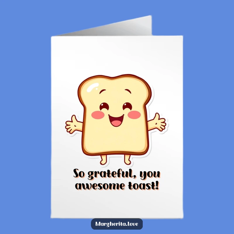 Free Printable Thank You Toast Card - Funny Downloadable Greeting for Expressing Gratitude