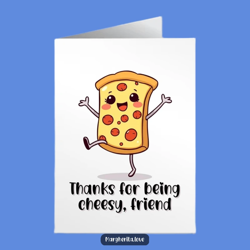 Free Printable Pizza Thank You Card - Funny Cartwheel Downloadable Gift
