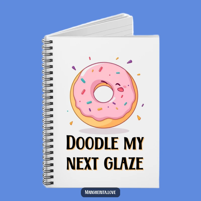 Funny Donut Notebook: Jot down ideas with a delighted spinning donut!