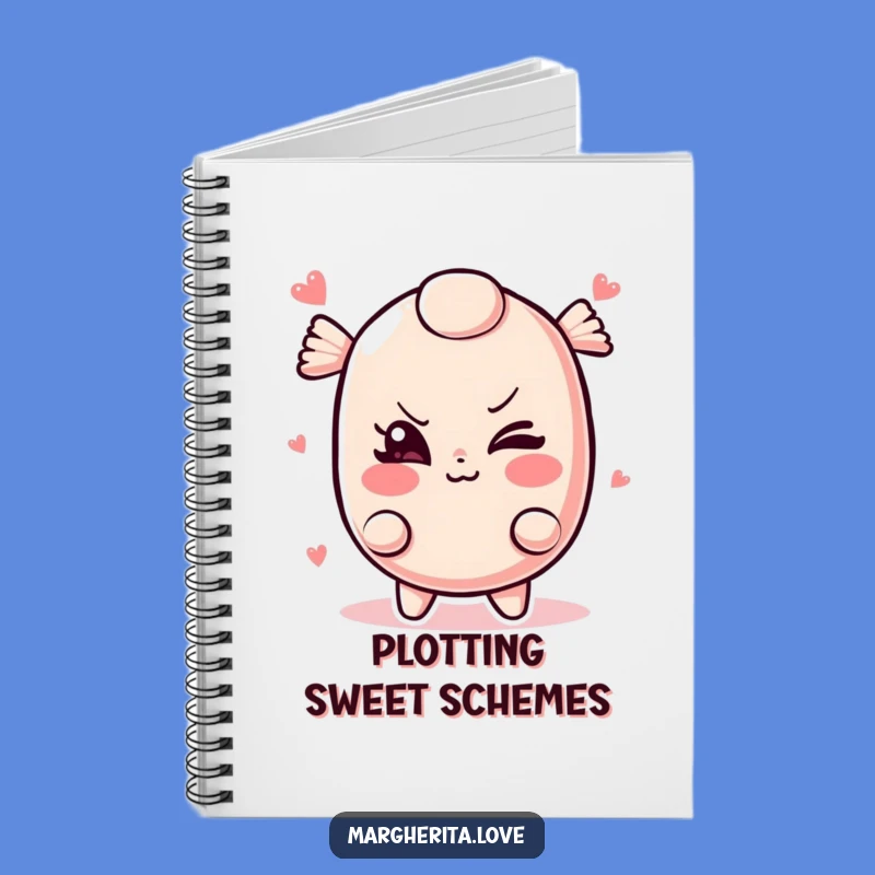 Funny Candy Notebook: Jot down secrets with a winking candy!
