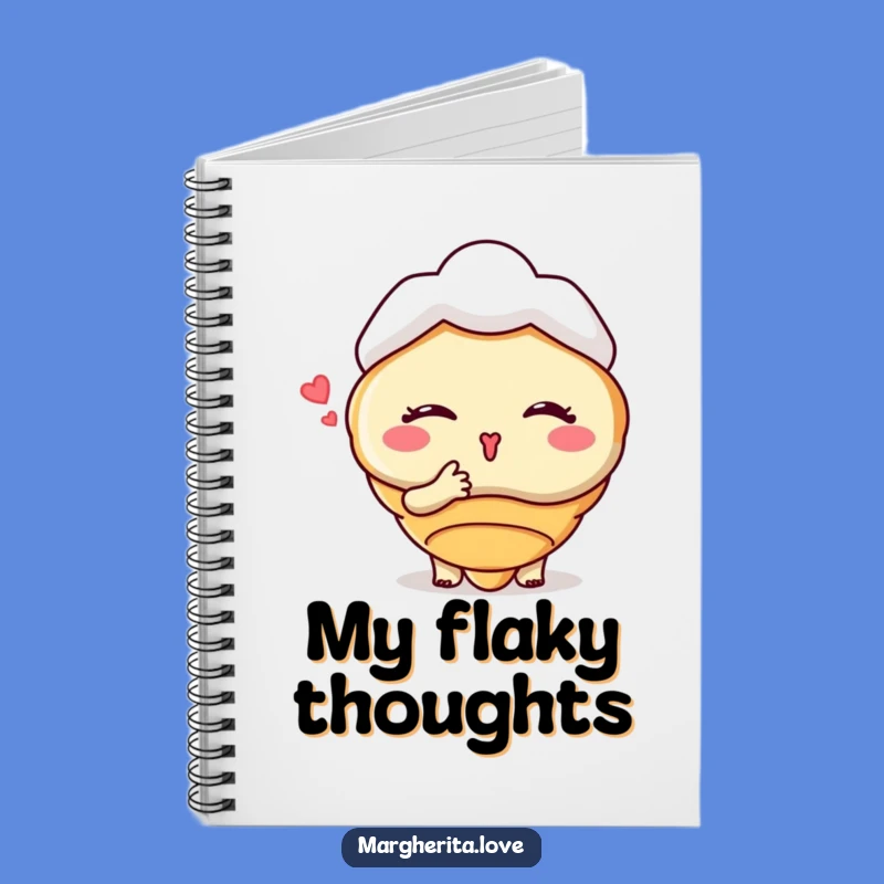 Funny Croissant Kiss Notebook: Pastry Journal, Perfect Funny Gift