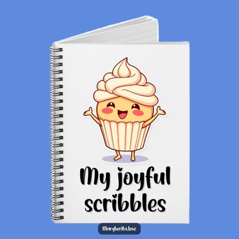 Funny Cupcake Notebook: Dancing Frosting Journal, Cheerful Stationery for Ideas