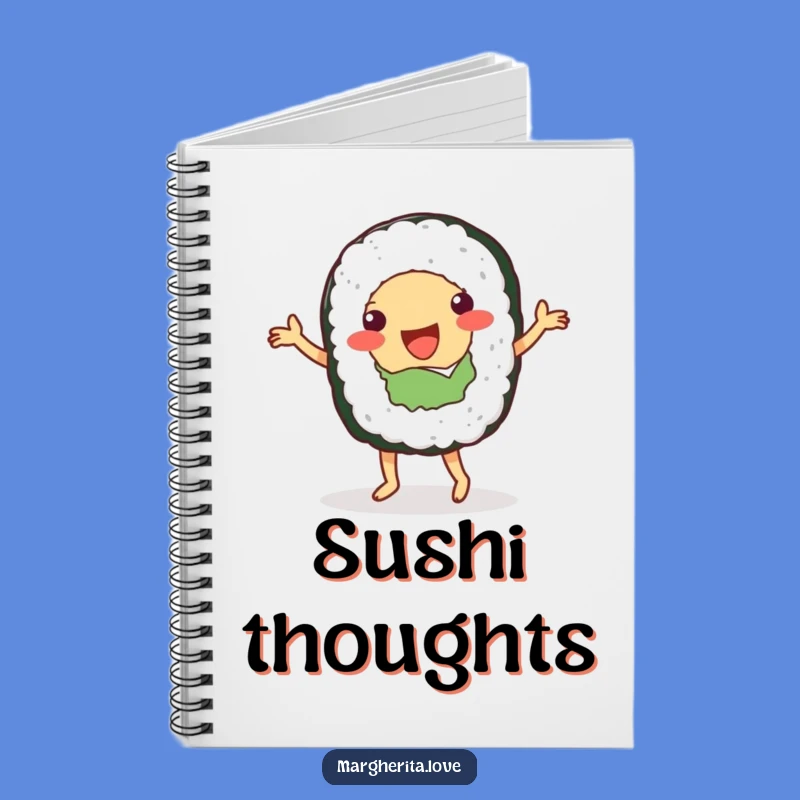 Funny Sushi Dancer Notebook - Journal Your Moves & Meals