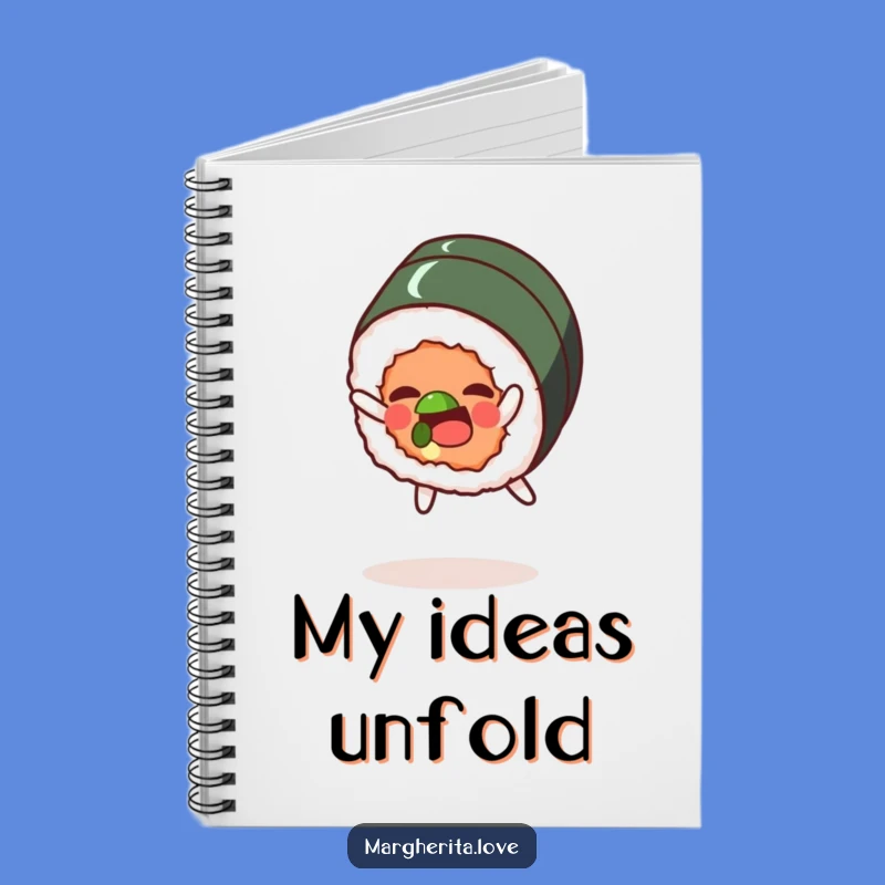 Funny Sushi Sombersault Notebook: Jot Down Your Delicious Ideas