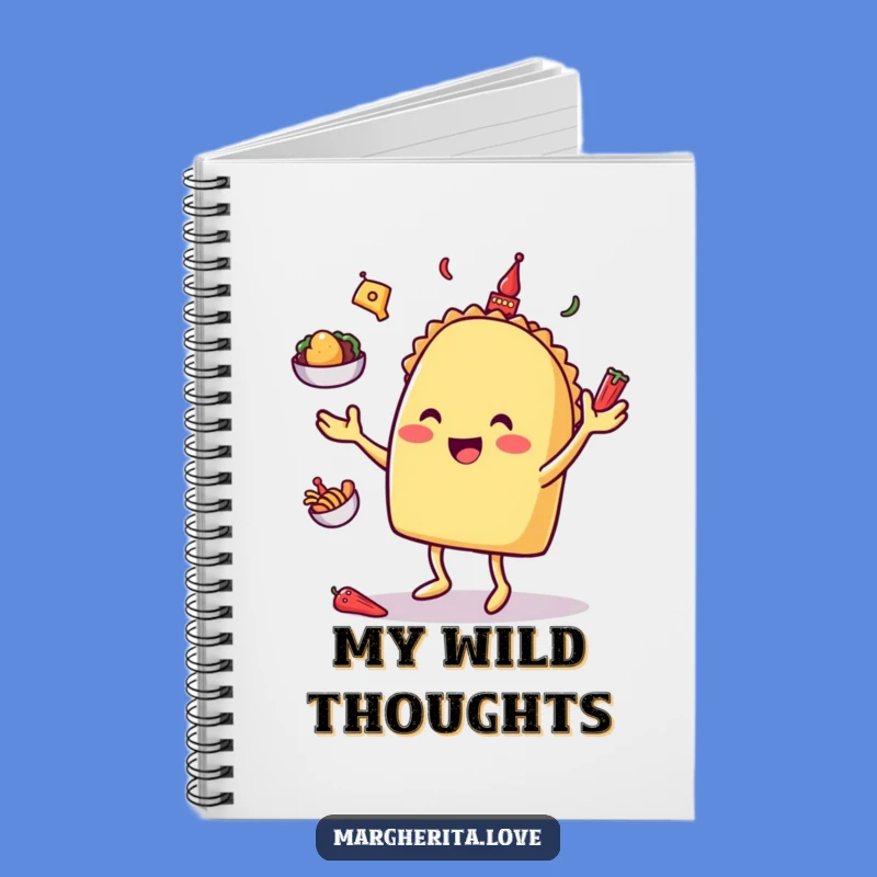 Funny Taco Juggling Notebook: Jot Down Ideas with Fiesta Fun