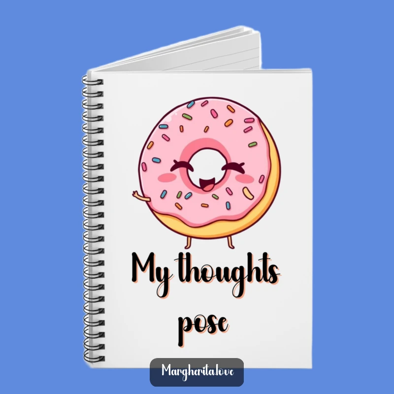 Funny Winking Donut Notebook - Jot Down Ideas with Playful Flair