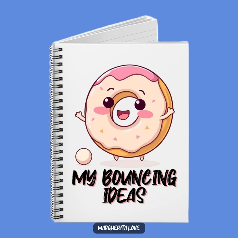 Funny Donut Notebook: Delightful Character Bouncing Ball Journal
