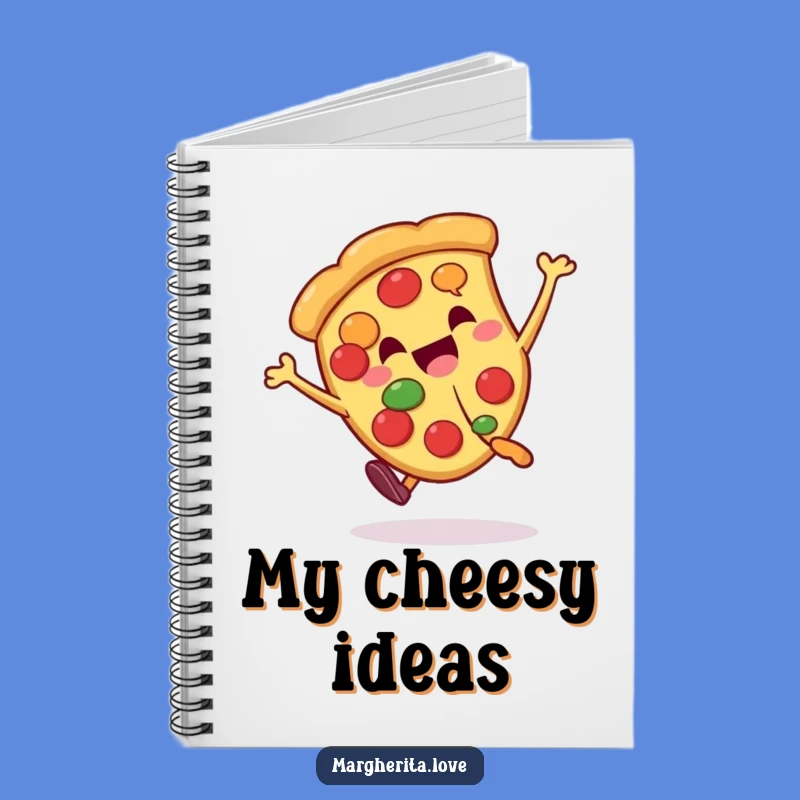 Funny Pizza Cartwheel Notebook: Jot Down Ideas with Fun