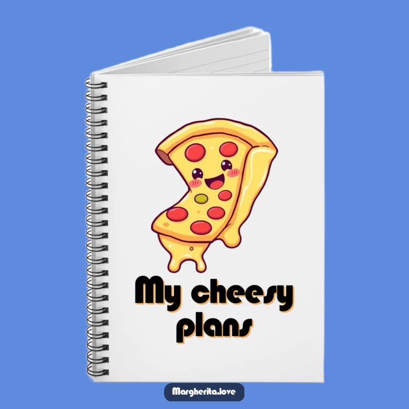 Funny Pizza Slice Cheese Slide Notebook - Jot Down Cheesy Ideas
