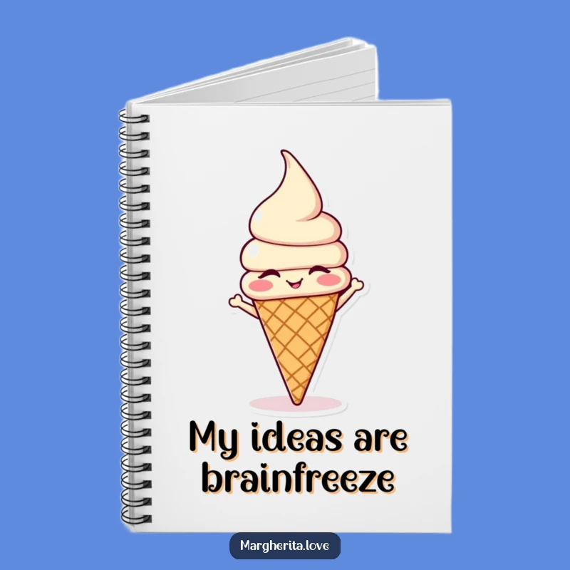 Funny Ice Cream Headstand Notebook: Jot Down Sweet Ideas