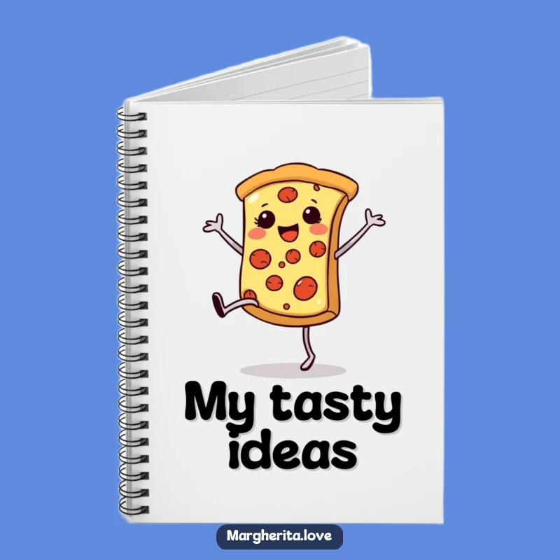 Funny Pizza Cartwheel Notebook: Happy Journaling, Perfect Funny Gift for Notes